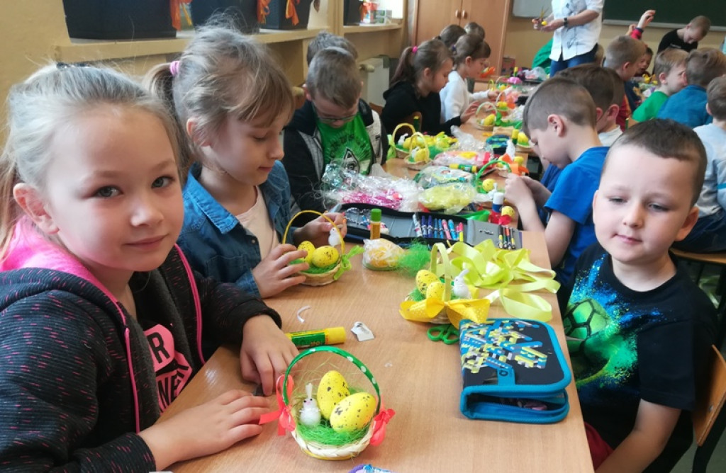 Warsztaty wielkanocne grodkowskich pierwszaków