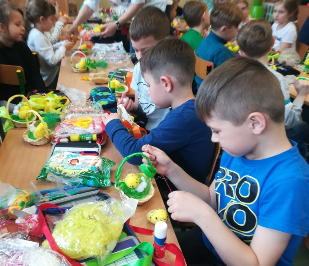 Warsztaty wielkanocne grodkowskich pierwszaków