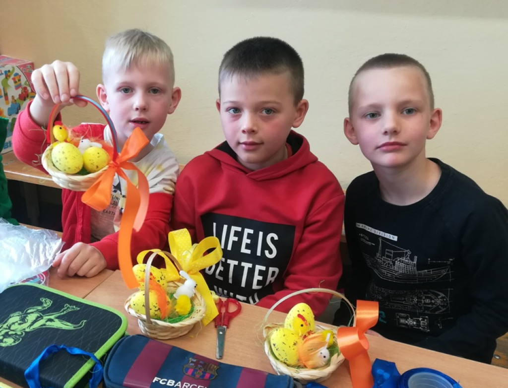 Warsztaty wielkanocne grodkowskich pierwszaków