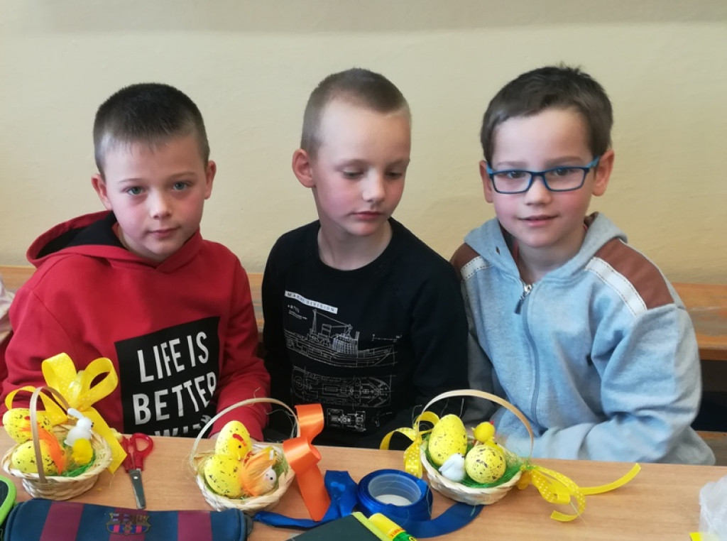 Warsztaty wielkanocne grodkowskich pierwszaków