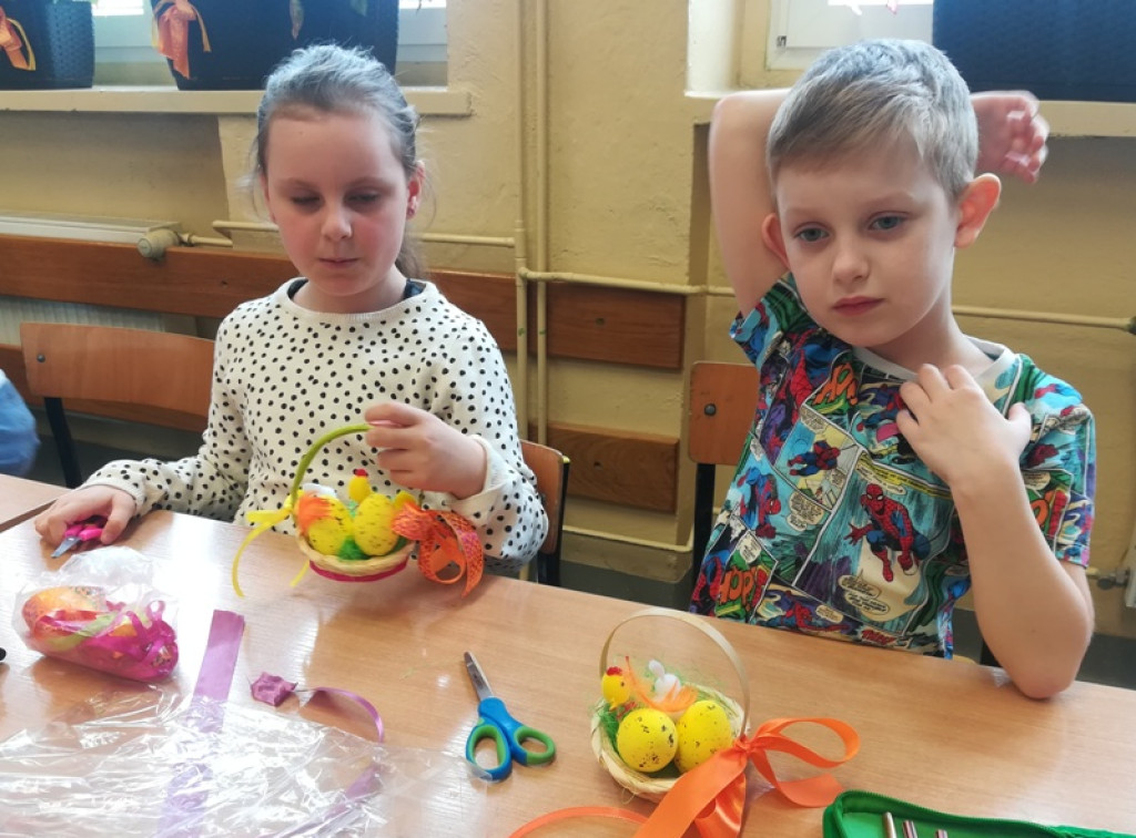 Warsztaty wielkanocne grodkowskich pierwszaków