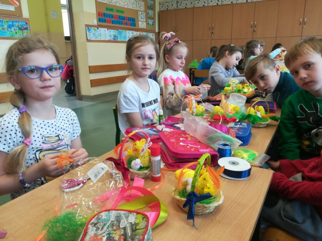 Warsztaty wielkanocne grodkowskich pierwszaków