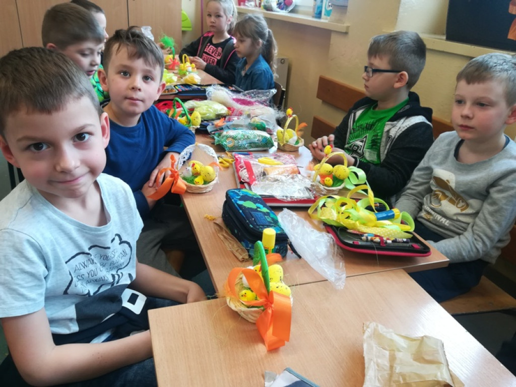 Warsztaty wielkanocne grodkowskich pierwszaków