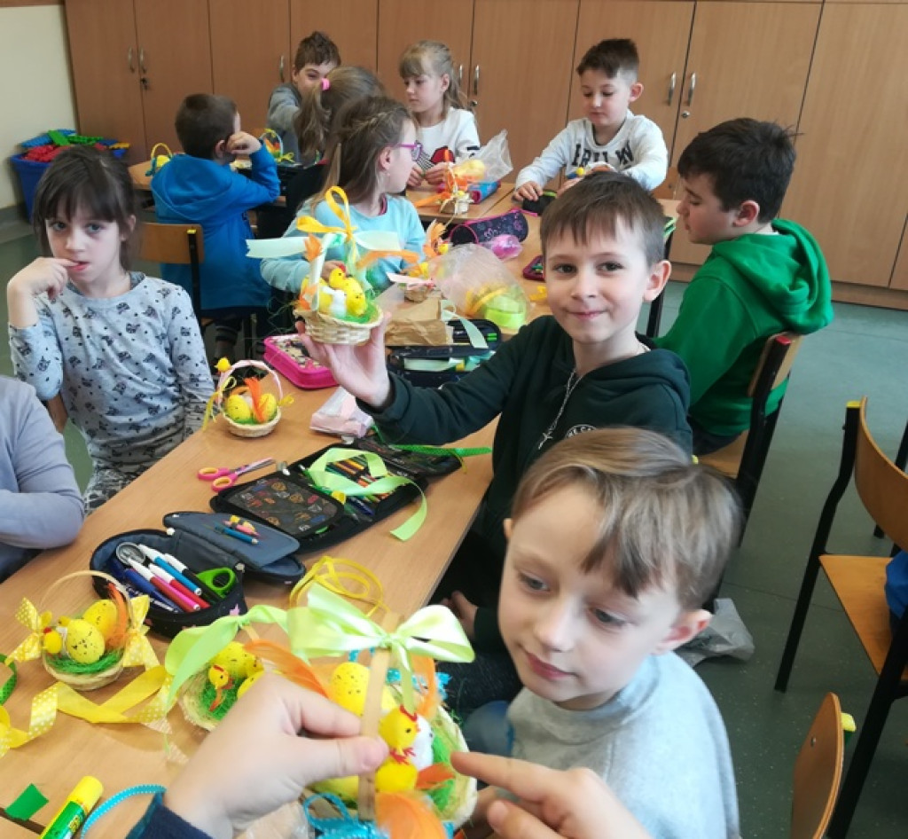 Warsztaty wielkanocne grodkowskich pierwszaków