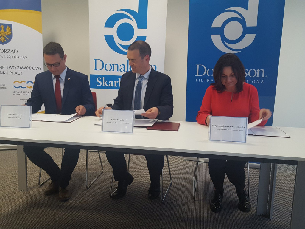 Uczniowie ZSE w Brzegu będą mogli odbywać praktyki w Donaldsonie