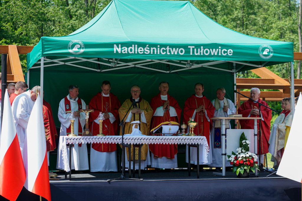 Odsłonięcie pomnika upamiętniającego żołnierzy 