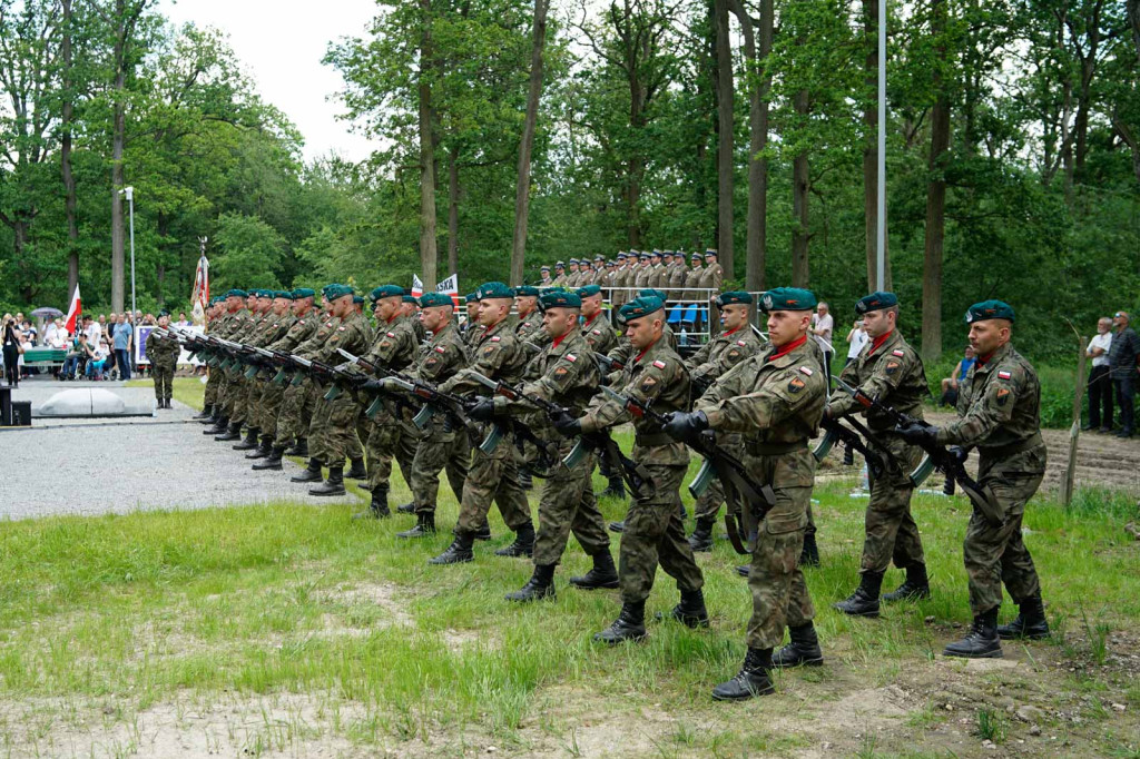Odsłonięcie pomnika upamiętniającego żołnierzy 