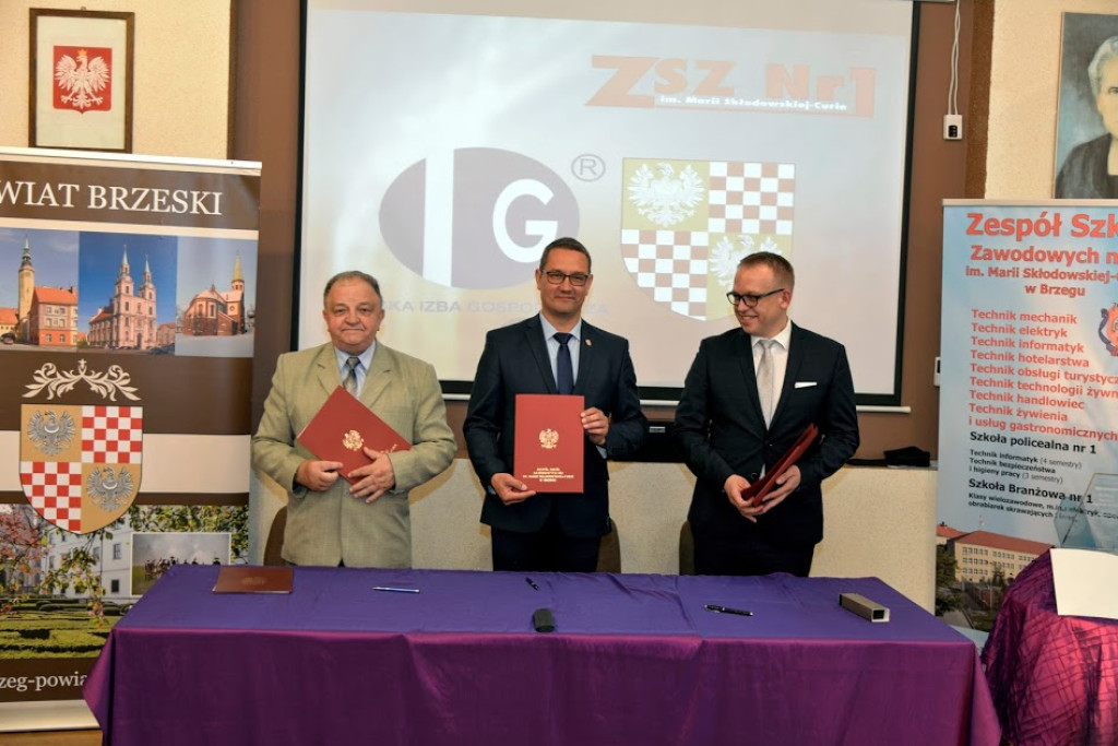 Biznes współpracuje z ZSZ nr 1 w Brzegu