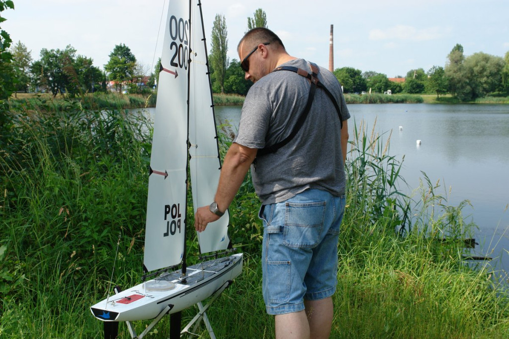 Modelarze rozegrali regaty na stawie Cegielnianym