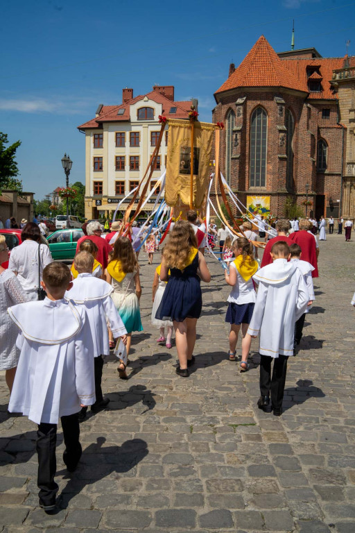 Boże Ciało w Brzegu. Międzyparafialna procesja przeszła ulicami miasta [fotorelacja]