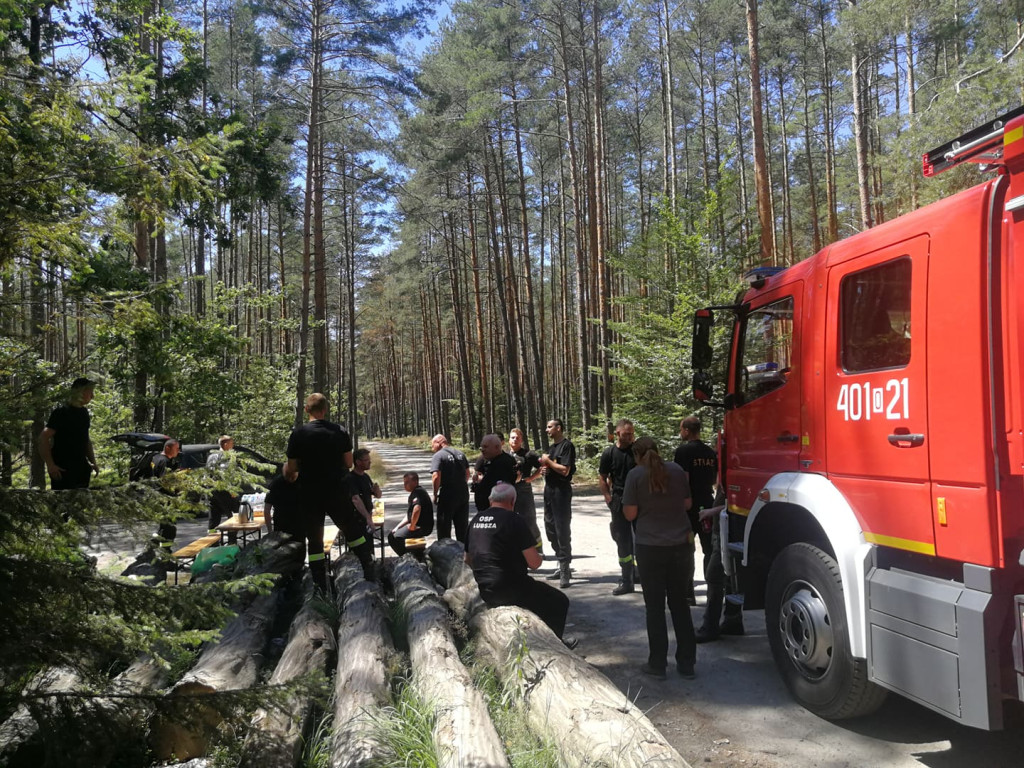 Strażacy doskonalili swoje umiejętności w poruszaniu się po terenach leśnych