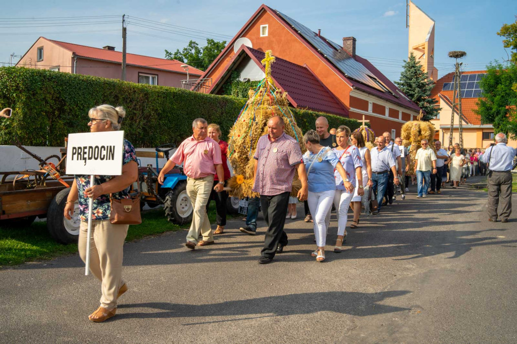 Święto plonów w Lipkach. Najpiękniejszy wieniec dożynkowy w Gminie Skarbimierz z Łukowic Brzeskich
