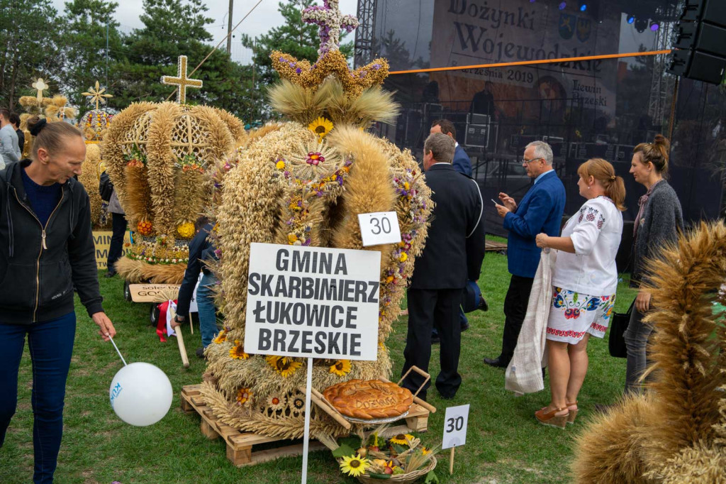 Wojewódzkie obchody święta plonów w Lewinie Brzeskim przyciągnęły tłumy