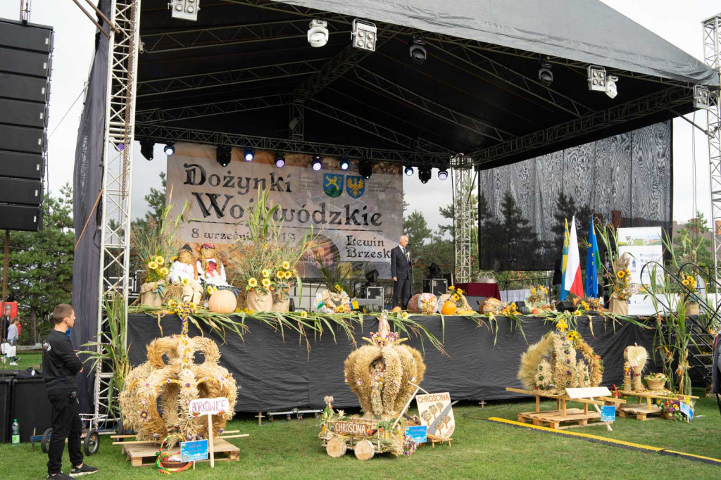 Wojewódzkie obchody święta plonów w Lewinie Brzeskim przyciągnęły tłumy