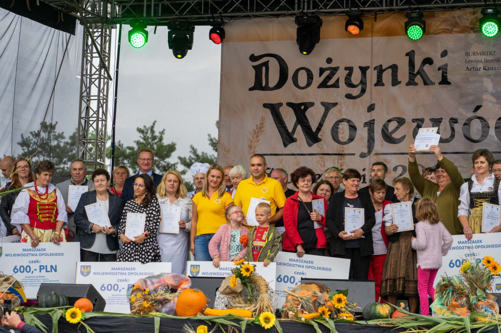 Wojewódzkie obchody święta plonów w Lewinie Brzeskim przyciągnęły tłumy