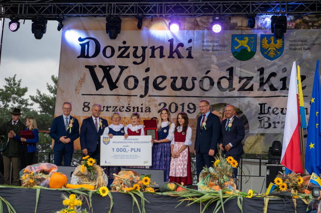 Wojewódzkie obchody święta plonów w Lewinie Brzeskim przyciągnęły tłumy