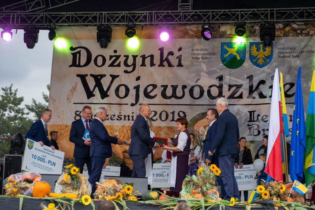 Wojewódzkie obchody święta plonów w Lewinie Brzeskim przyciągnęły tłumy