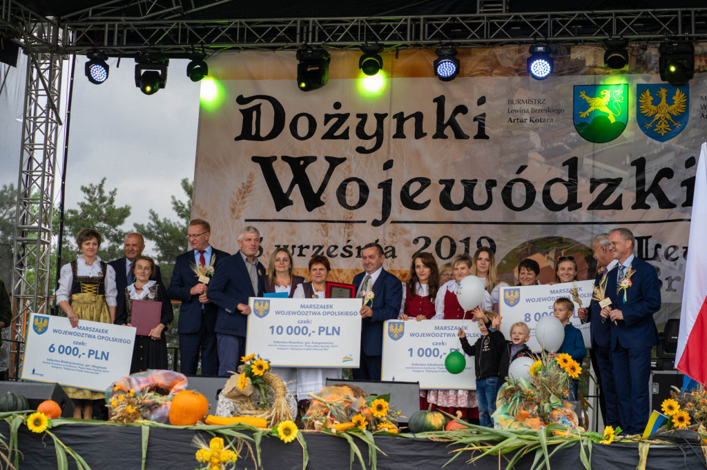 Wojewódzkie obchody święta plonów w Lewinie Brzeskim przyciągnęły tłumy