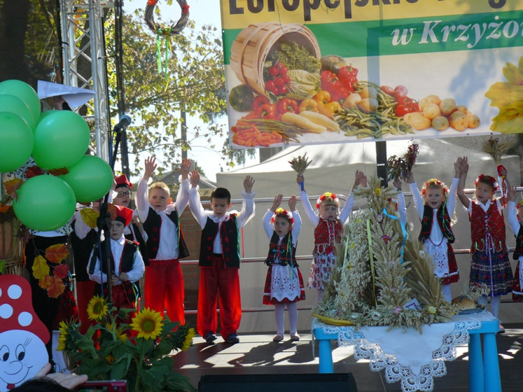 Występ przedszkolaków z Krzyżowic na XIX Europejskich Targach Chłopskich [fotorelacja]
