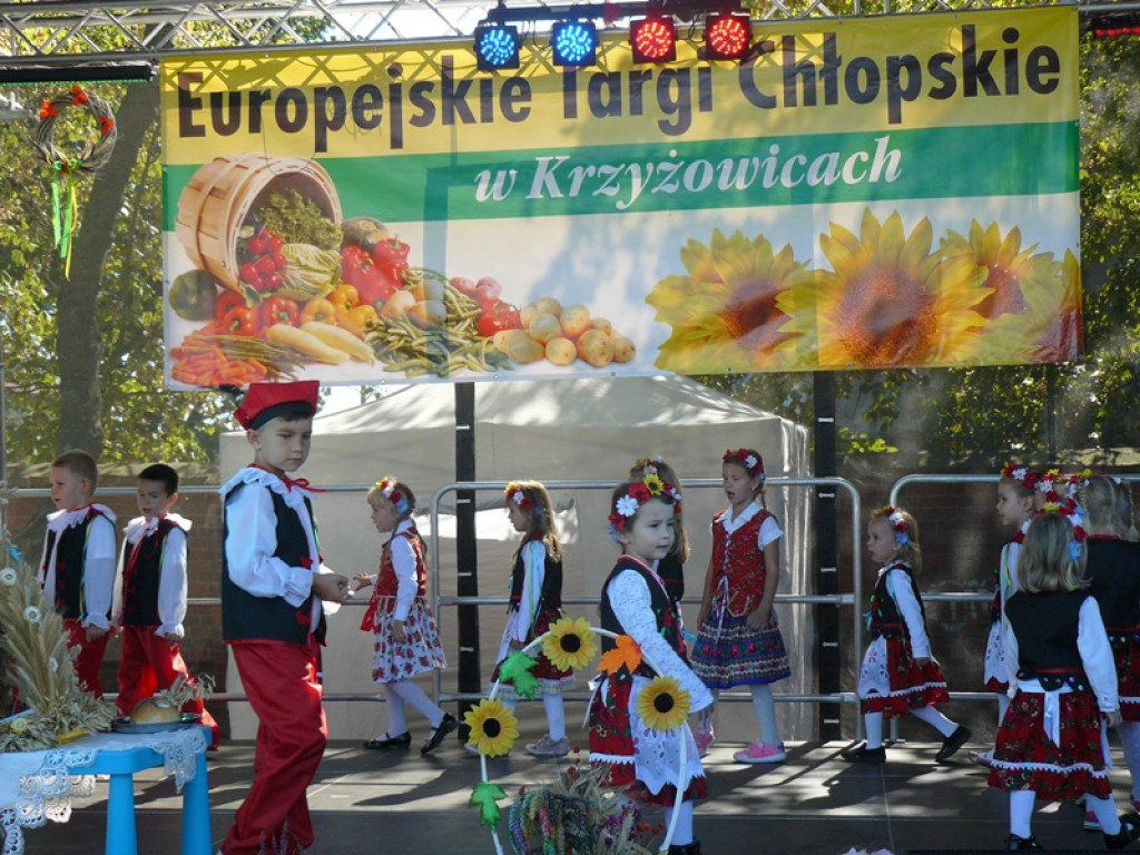 Występ przedszkolaków z Krzyżowic na XIX Europejskich Targach Chłopskich [fotorelacja]