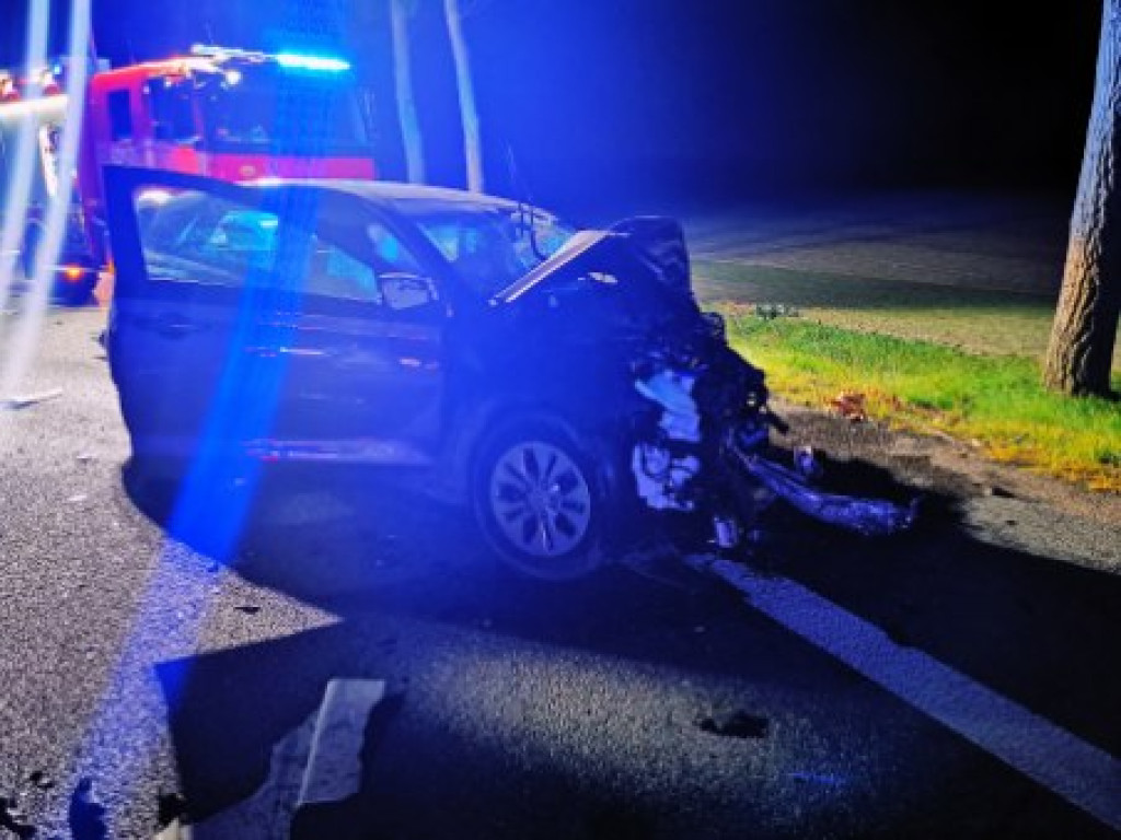 Tragiczny wypadek na DK 39 pod Łukowicami Brzeskimi. Nie żyje 75-letni kierowca
