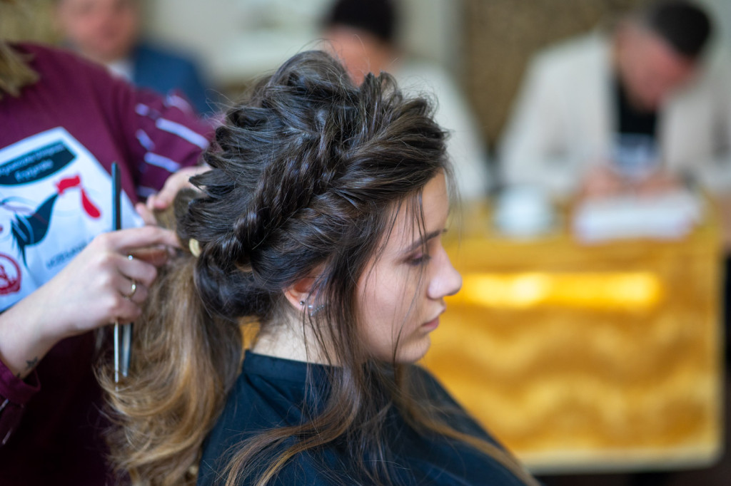 II Olimpiada Fryzjerska w Zespole Szkół Budowlanych [zdjęcia]