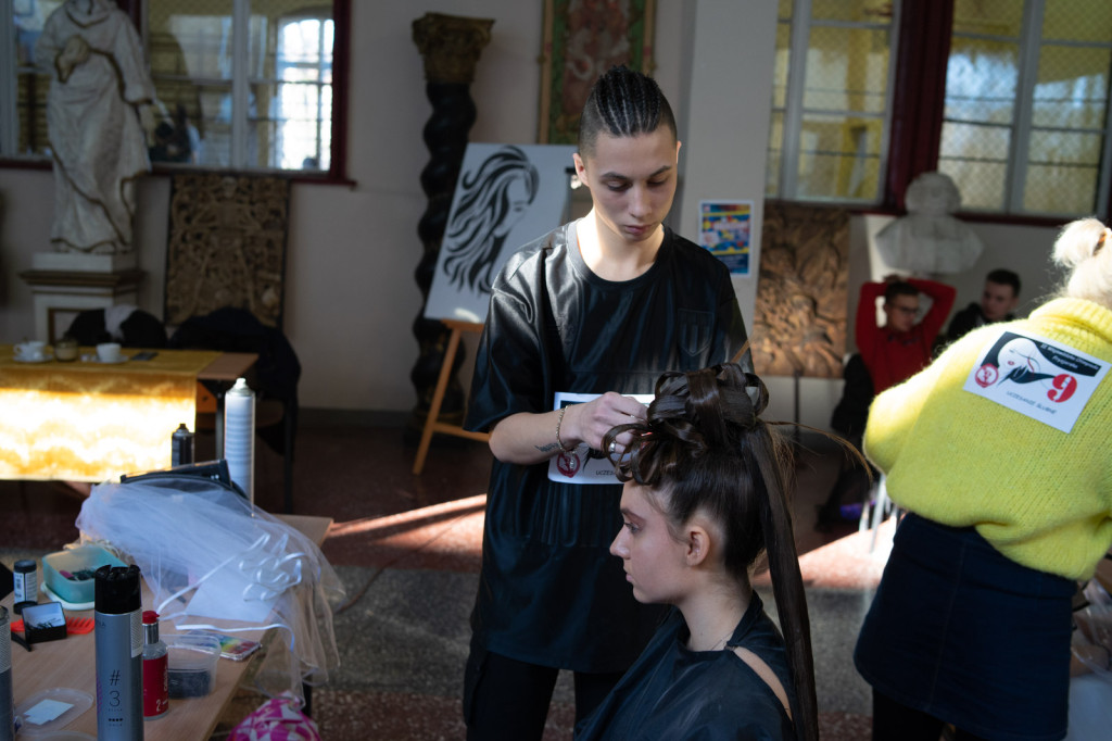 II Olimpiada Fryzjerska w Zespole Szkół Budowlanych [zdjęcia]