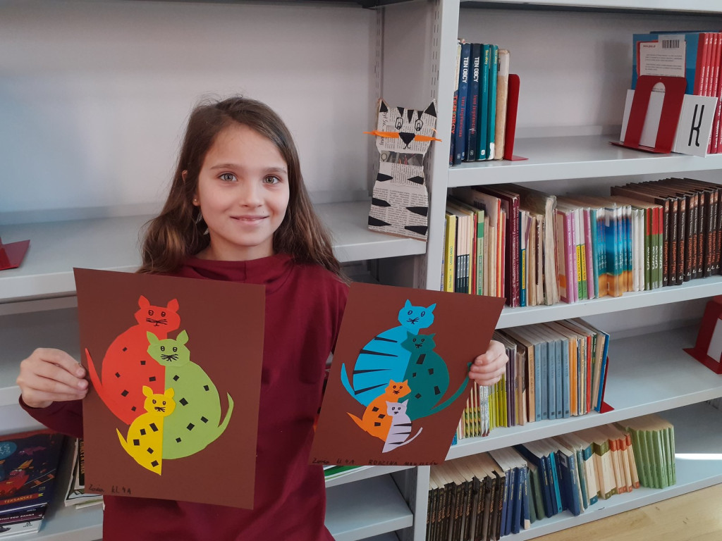 Ferie w grodkowskiej Bibliotece w Ratuszu, w dziale dla dzieci