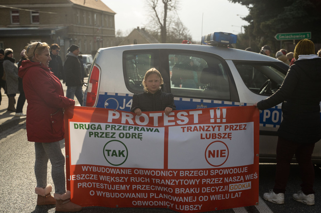 Kolejny protest mieszkańców Lubszy. Bartłomiej, uczeń miejscowej szkoły: 