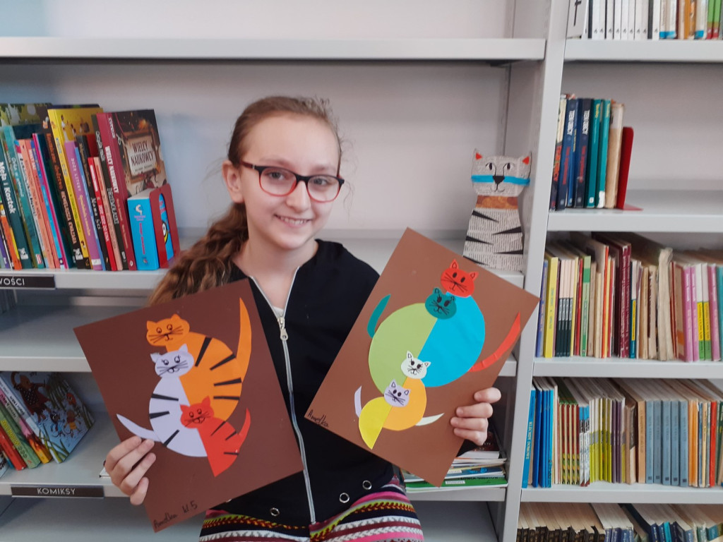 Ferie w grodkowskiej Bibliotece w Ratuszu, w dziale dla dzieci