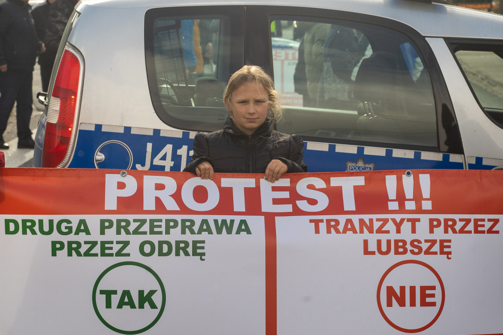 Kolejny protest mieszkańców Lubszy. Bartłomiej, uczeń miejscowej szkoły: 