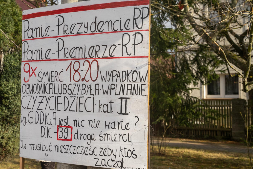 Kolejny protest mieszkańców Lubszy. Bartłomiej, uczeń miejscowej szkoły: 