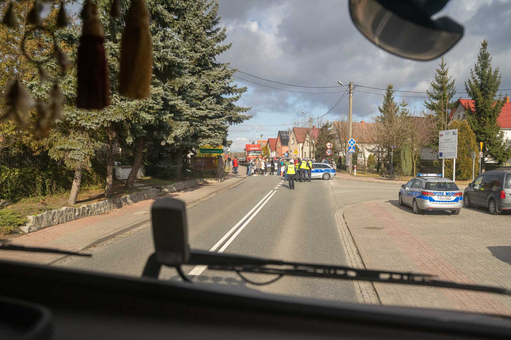 Kolejny protest mieszkańców Lubszy. Bartłomiej, uczeń miejscowej szkoły: 