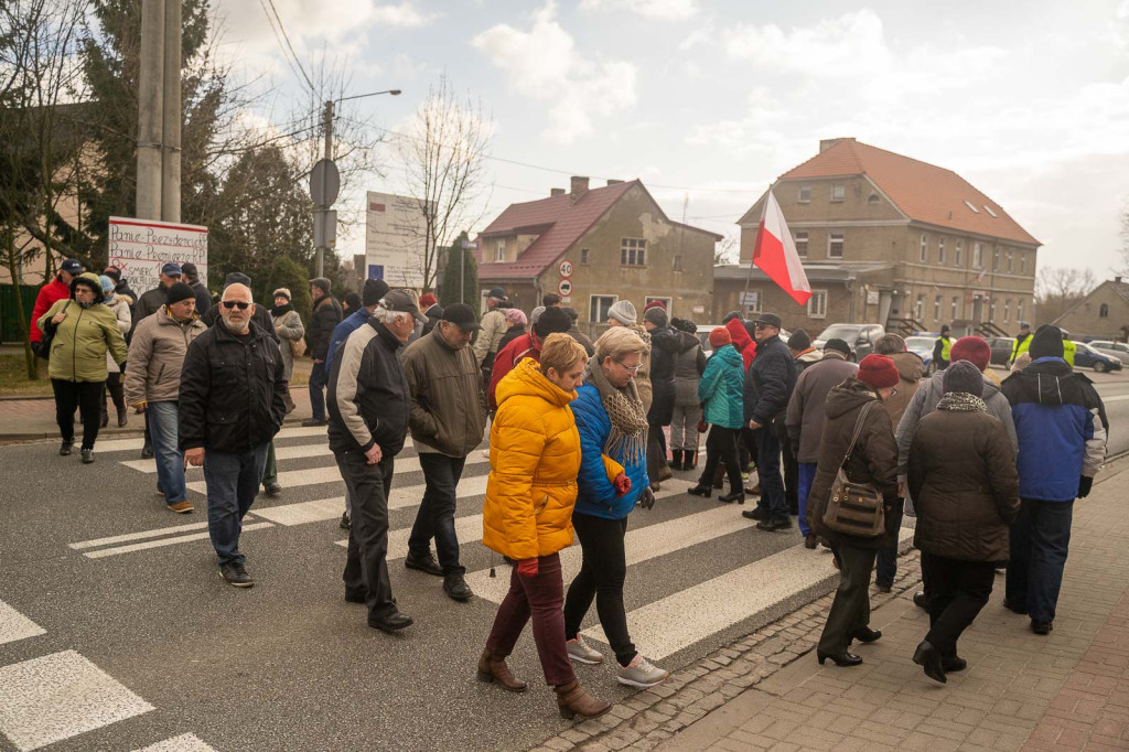 Kolejny protest mieszkańców Lubszy. Bartłomiej, uczeń miejscowej szkoły: 