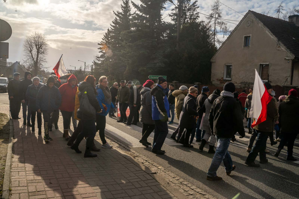 Kolejny protest mieszkańców Lubszy. Bartłomiej, uczeń miejscowej szkoły: 
