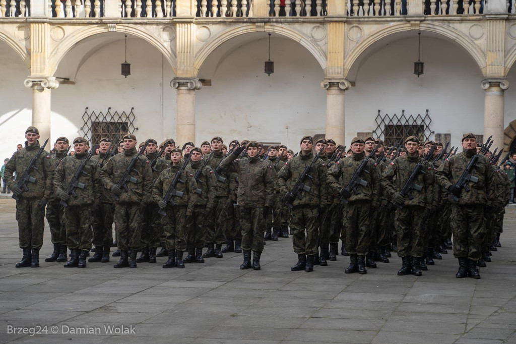 Przysięga Wojsk Obrony Terytorialnej w Brzegu [zdjęcia]