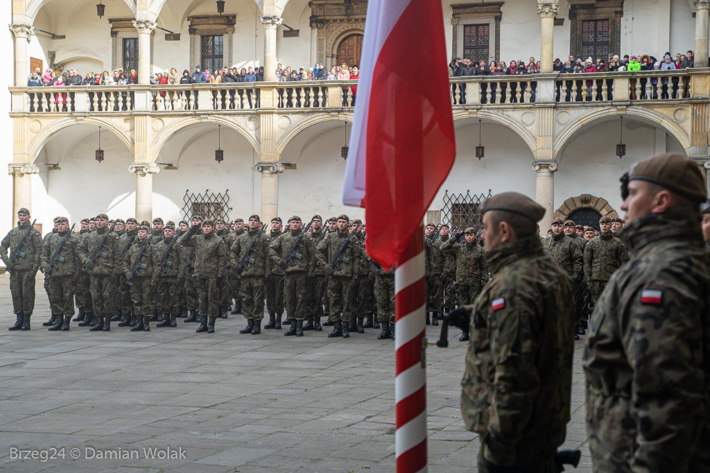 Przysięga Wojsk Obrony Terytorialnej w Brzegu [zdjęcia]