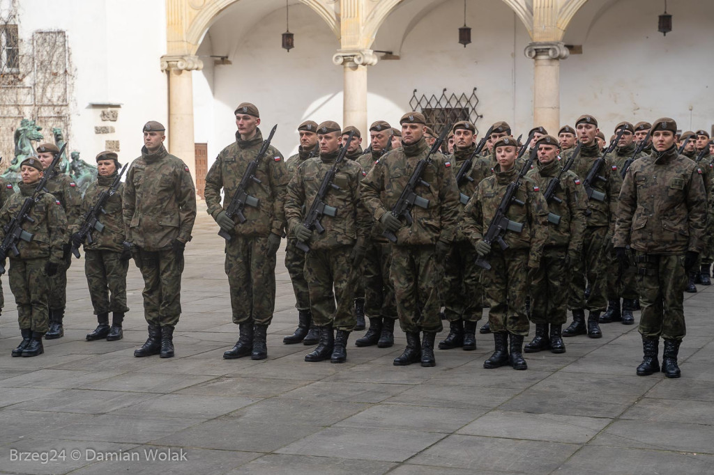 Przysięga Wojsk Obrony Terytorialnej w Brzegu [zdjęcia]