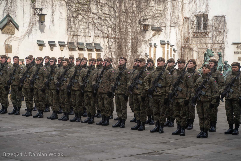 Przysięga Wojsk Obrony Terytorialnej w Brzegu [zdjęcia]