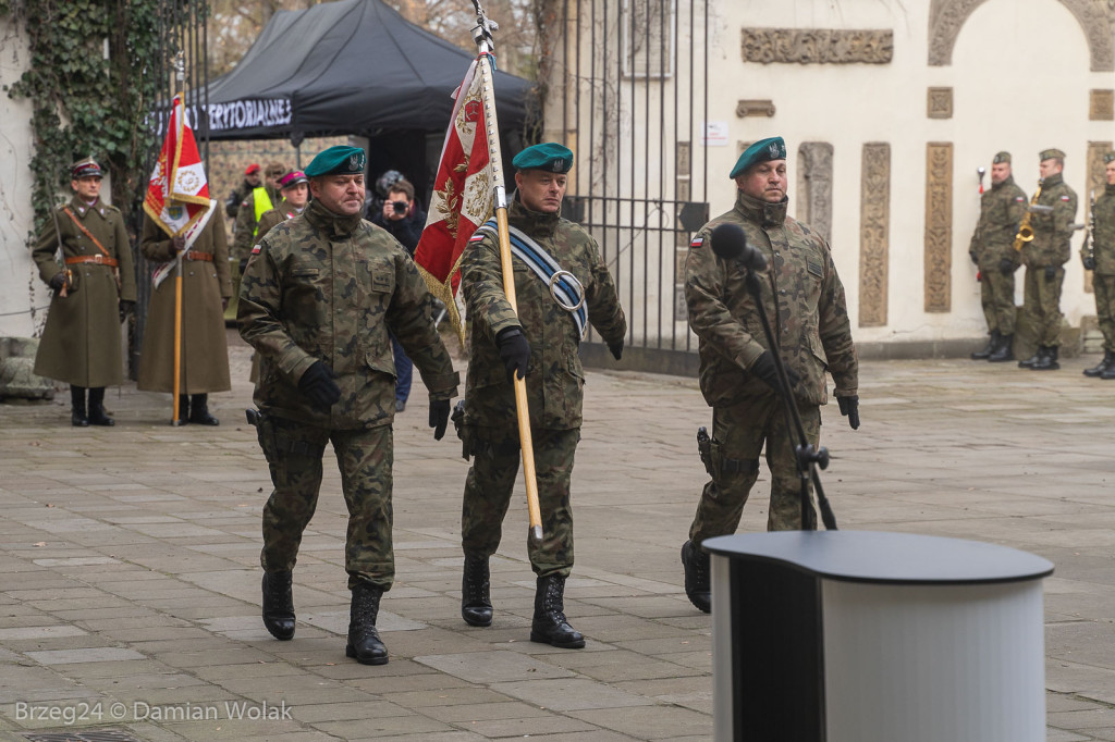 Przysięga Wojsk Obrony Terytorialnej w Brzegu [zdjęcia]
