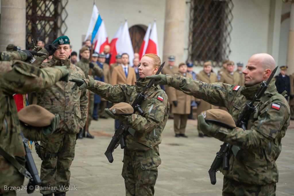 Przysięga Wojsk Obrony Terytorialnej w Brzegu [zdjęcia]