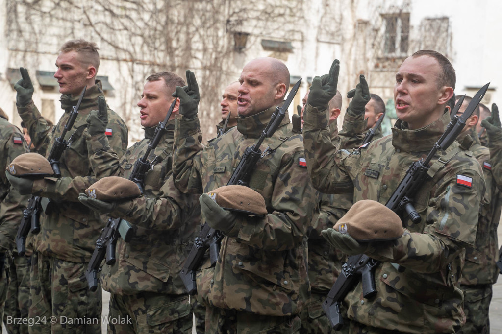 Przysięga Wojsk Obrony Terytorialnej w Brzegu [zdjęcia]