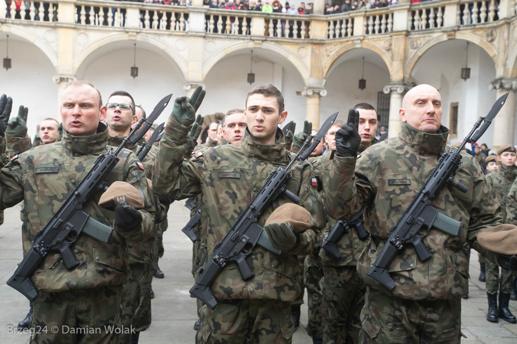 Przysięga Wojsk Obrony Terytorialnej w Brzegu [zdjęcia]