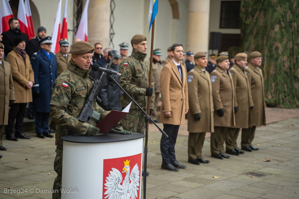 Przysięga Wojsk Obrony Terytorialnej w Brzegu [zdjęcia]