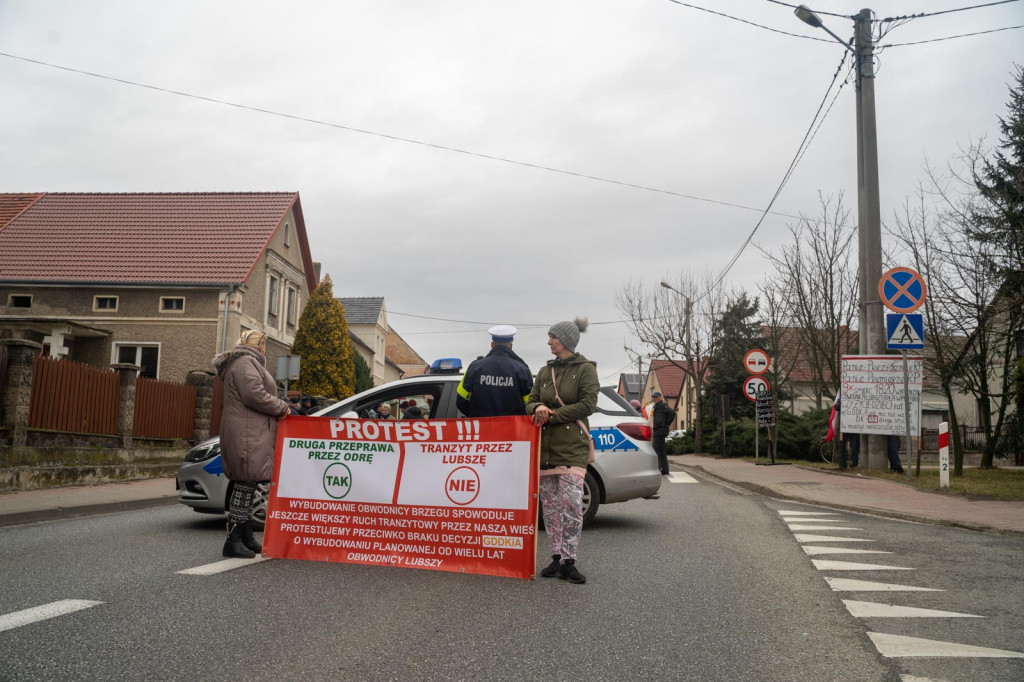 Kolejny protest mieszkańców Lubszy