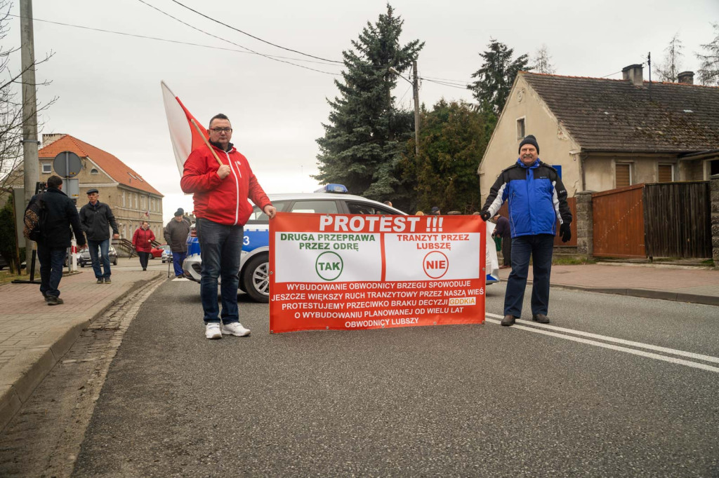 Kolejny protest mieszkańców Lubszy
