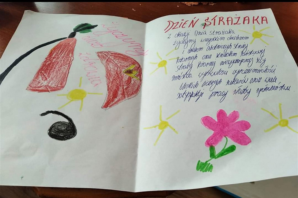 Publiczne Przedszkole nr 2 złożyło życzenia strażakom z okazji ich święta