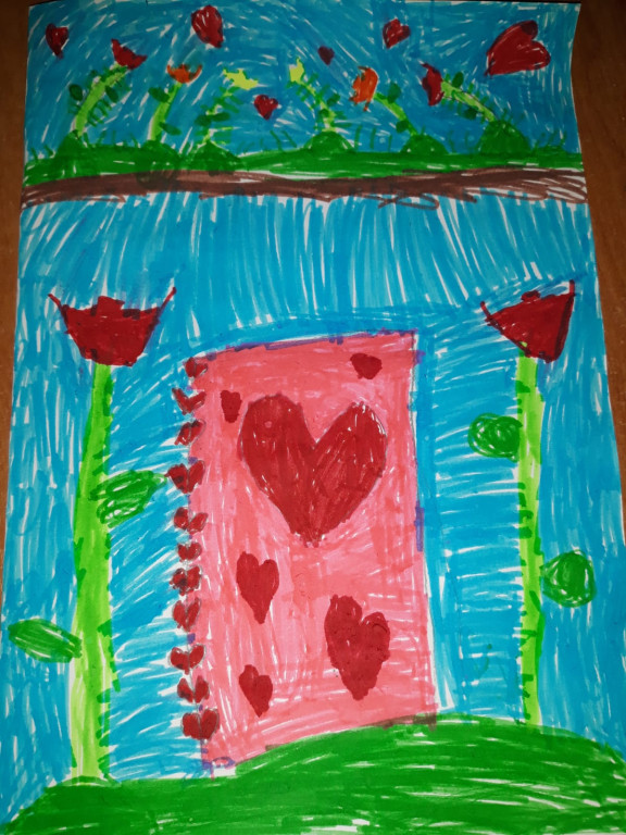 Dzieci z PP1 w Lewinie Brzeskim dziękują bibliotekarzom za ich pracę!