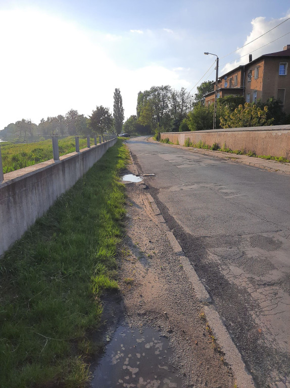 Muszelki, dwie osoby i kamieni kupa. Burmistrz Wrębiak zachęcał do wypoczynku na plaży nad Odrą, a więc poszliśmy zobaczyć jak jest