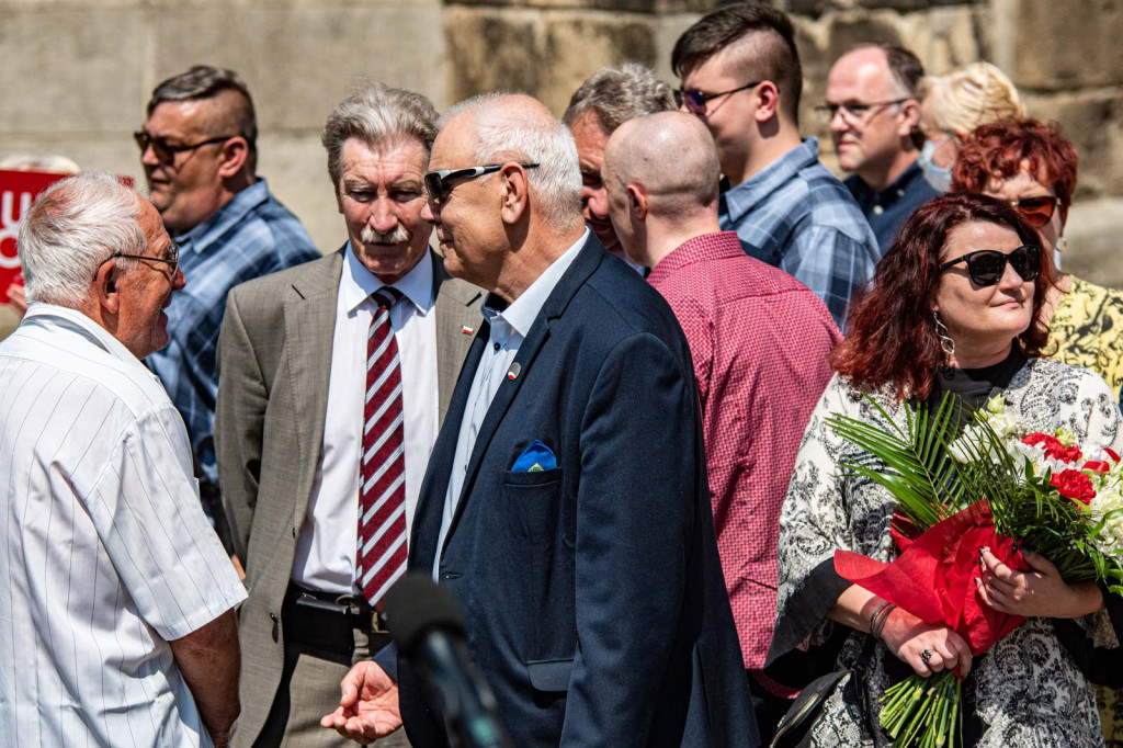 Prezydent Andrzej Duda w Brzegu: mówił o pięknych dziejach miasta, Wydarzeniach Brzeskich z 1966 roku oraz o LGBT [fotorelacja]